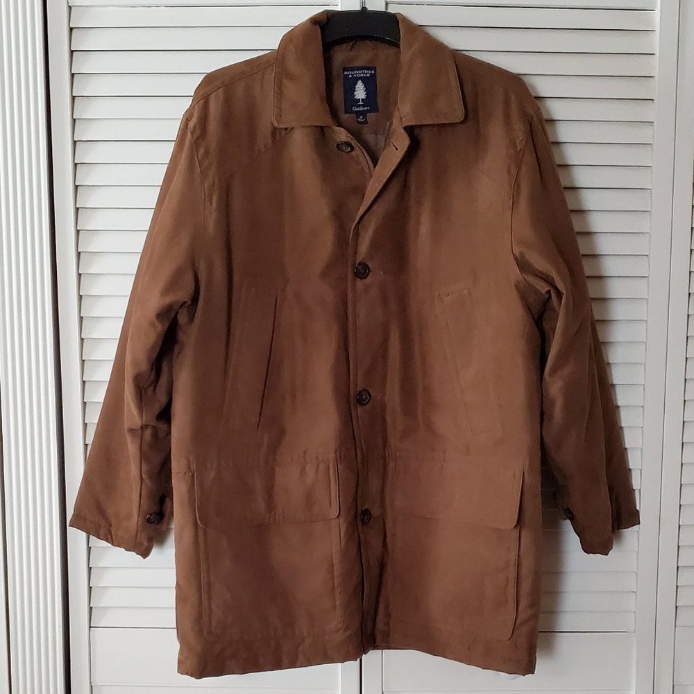 Roundtree and Yorke Outdoors Microsuede Field Coat for Men